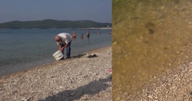 Došao na plažu s kantom punom fekalija i ispraznio je u more! Kupači ga gledali u šoku, a on im uzvratio...