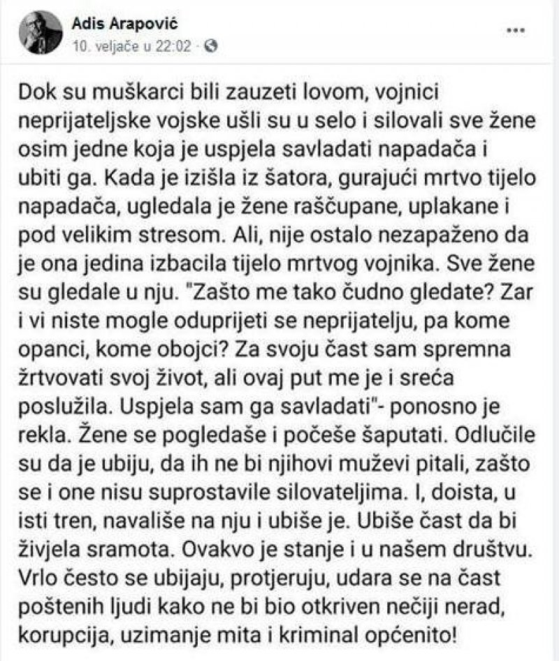 adis-arapovic-silovanje-status