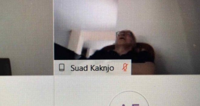 Zastupnik SDA Suad Kaknjo spavao tokom online sjednice Parlamenta FBiH