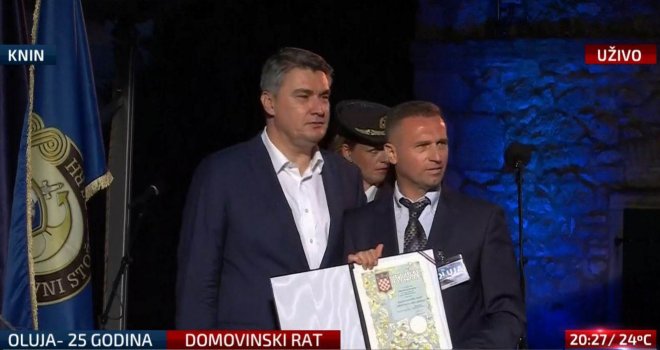  Milanović odlikovao optuženog za ratni zločin Miju Jelića