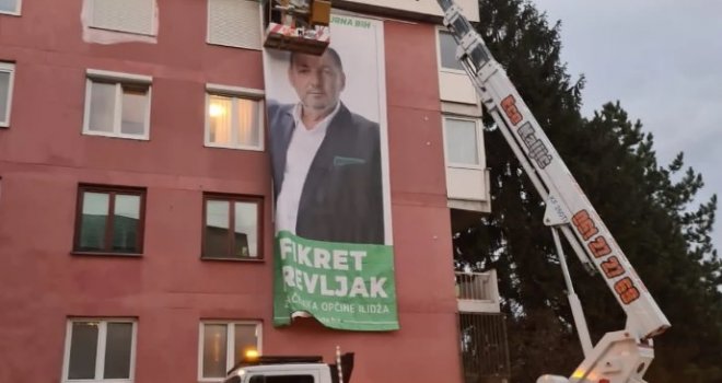 Ogorčenje na Ilidži, stanari traže inspekciju: Je li mi imamo fasadu da bi SDA mogla 'njiha' besplatno reklamirati?!