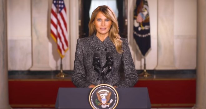 Melania Trump poslala oproštajnu video poruku: Četiri protekle godine bile su nezaboravne... Nasilje nikad nije rješenje