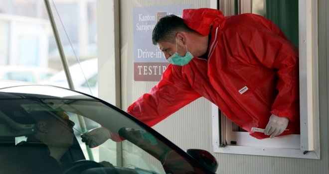 Otvaranje i četvrtog punkta za 'drive – in' testiranje na koronavirus na Ilidži