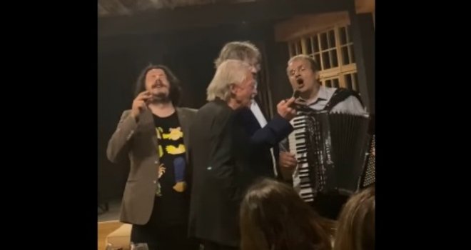 Odabrano društvo u Andrićgradu: Kusturica, Handke i Bazdulj razrahatili se na kraju dana uz Halidovu 'Romaniju'