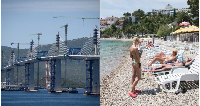 Pogled prema Pelješkom mostu budi im strah i nemir: 'Sav narod će ići okolo, Neum će zaobilaziti, a mi više nećemo imati posla'