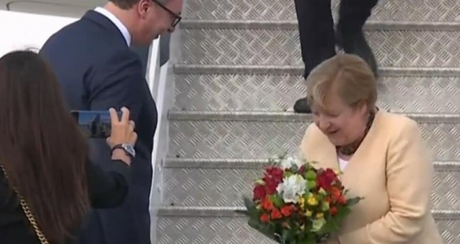 Angela Merkel stigla u posjetu Beogradu