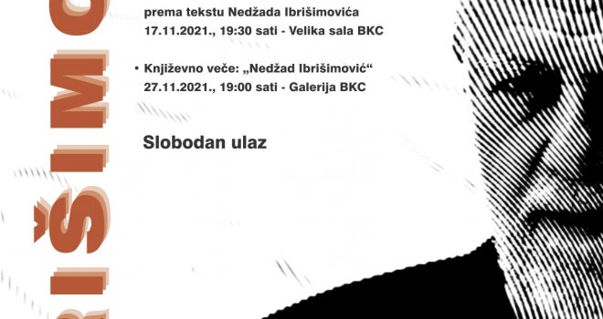 Večeras književno veče posvećeno Nedžadu Ibrišimoviću