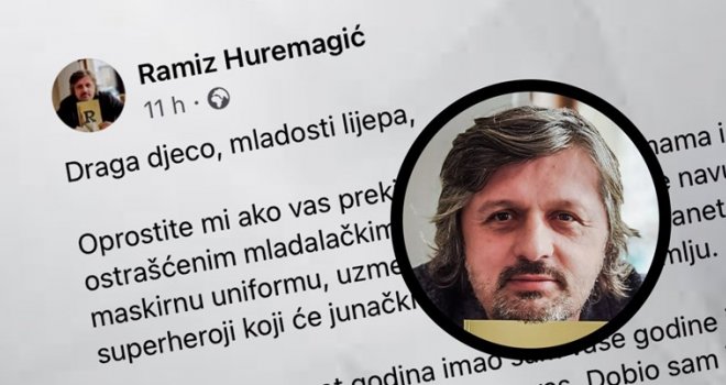 Moćan tekst bh. pisca: Draga djeco, mladosti lijepa, sklonite se. Pustite nas stare da se tamanimo