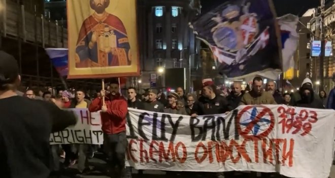 U Beogradu ponovo održani protesti podrške, orilo se: 'Srbija, Rusija, ne treba nam Unija'