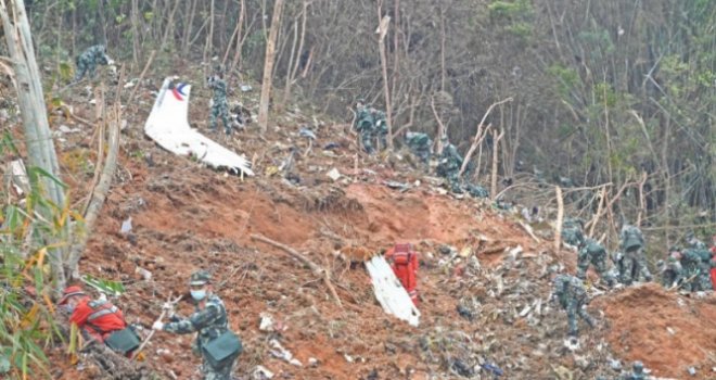 Avionska nesreća na istoku Kine vjerovatno uzrokovana namjernim činom