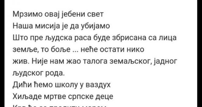 Ovo je jeziva prijeteća poruka koja je stigla na adrese škola: 'Naša misija je da ubijamo...'
