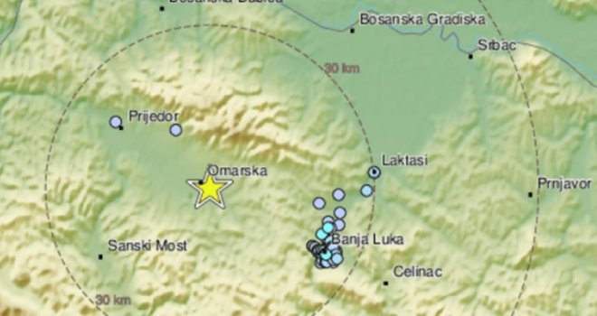 Zemljotres na području Banjaluke: 'Jako se osjetio, čak je srušio nekoliko ramova u kući'