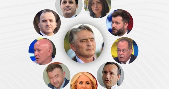 Đonlagić, Gratz, Zuhrić, Podžić, Lavić, Čelik i drugi nose listu 'Željko Komšić za građansku državu'