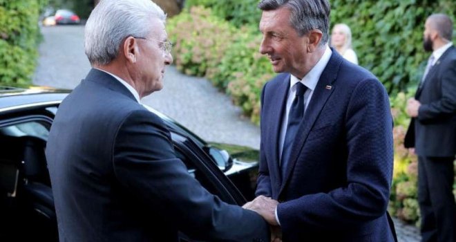 Pahor dočekao Džaferovića u Ljubljani, večera  u Vili Podrožnik