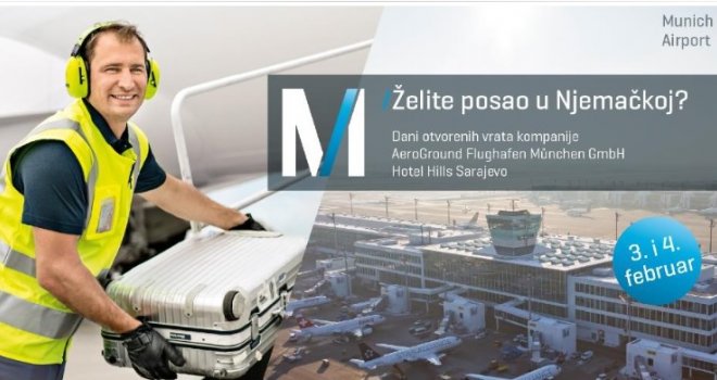 Ako želite posao u Njemačkoj: Minhenski aerodrom traži 20 radnika iz BiH