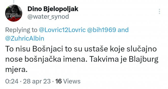 Da li je današnji skup antizapadnih bošnjačkih radikala najavljen policiji?!?