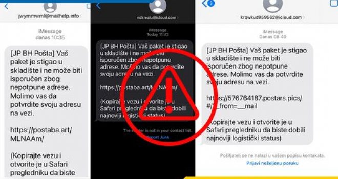 Hitno upozorenje BH Pošte: Ne nasjedajte na lažne SMS poruke!