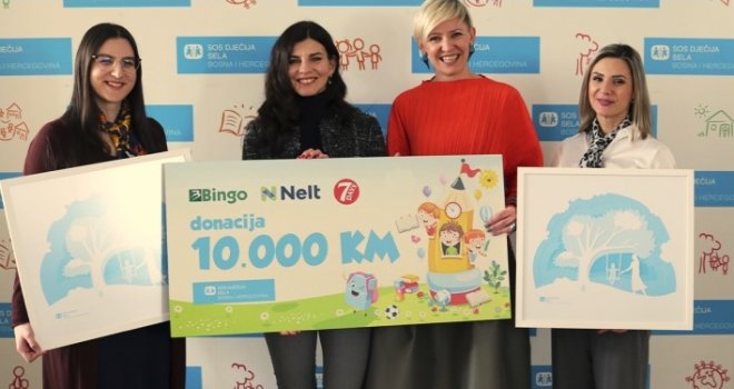 Od prodaje u Bingo marketima: SOS Dječijim selima u BiH donirano 10.000 KM 