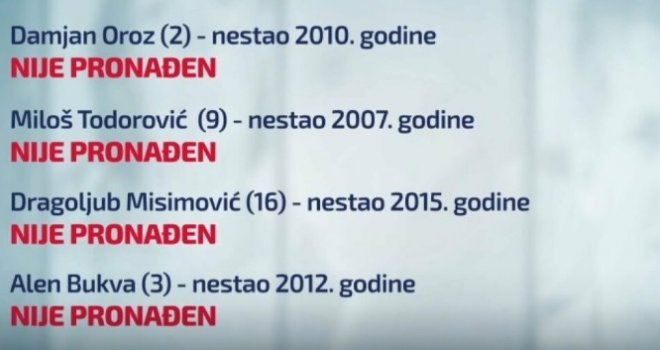 Pogledajte ovu listu! Ovu su 'bh. slučajevi Danke Ilić', a ministar tvrdi da 'nema neriješenih nestanaka djece'