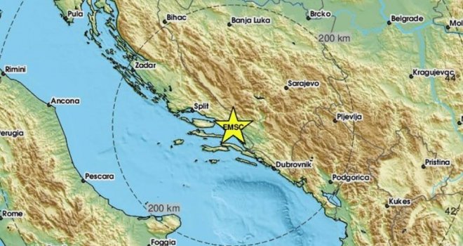 Zatreslo se tlo kod Makarske, a onda i u blizini Neuma: Jutros novi potresi, sinoć se treslo oko Metkovića  