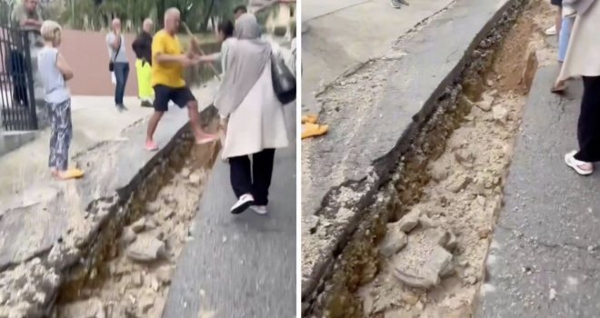 Nevrijeme izazvalo velike probleme kod Zenice: Cesta potpuno blokirana, mještani izašli na ulice