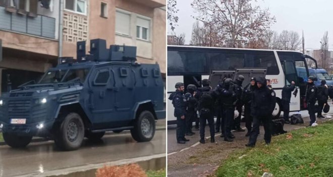 Stanje na Kosovu haotično: Na ulice izašla policija s dugim cijevima