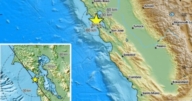 U jeku strahovitih požara, Kaliforniju pogodio i zemljotres