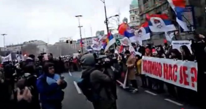 'Ustavni sude, studenti se bune!': Završen protest u Beogradu