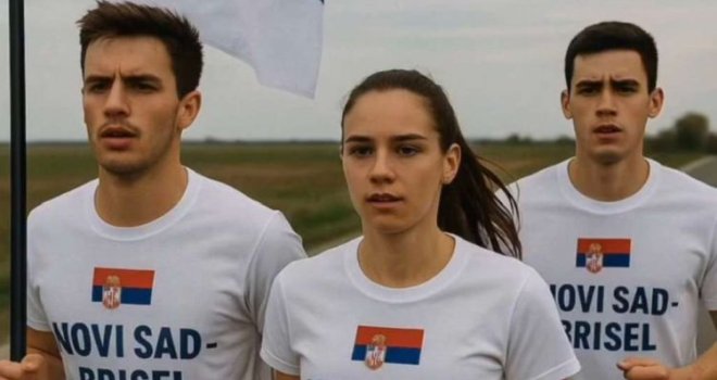 Beograd: Studenti u blokadi ispratili maratonce na put do Bruxellesa
