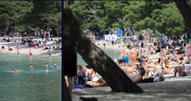 Pohrlili i bh. građani: Kupači u Makarskoj otvorili sezonu, glavna gradska plaža već je u punom pogonu!