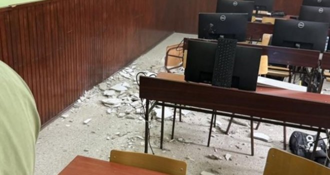 Dio plafona pao u Gimnaziji, učenica povrijeđena na času