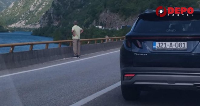 Motociklista sletio u korito Neretve u Bijeloj: Nije poznato da li je preživio