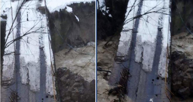 Rijeka srušila most kod Goražda: Selo odsječeno od svijeta