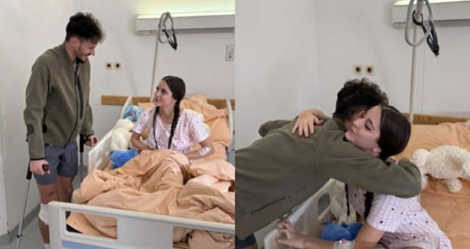 Fudbaler 'Želje' Matej Cvetanoski posjetio hrabru djevojčicu: 'Ella, ti si dokaz da heroji postoje!'