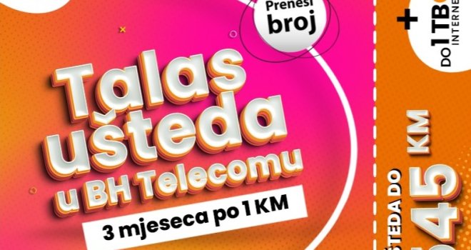 Ponuda koja se ne propušta: Najbolja akcija za sve - uhvati 'Talas ušteda' uz BH Telecom 