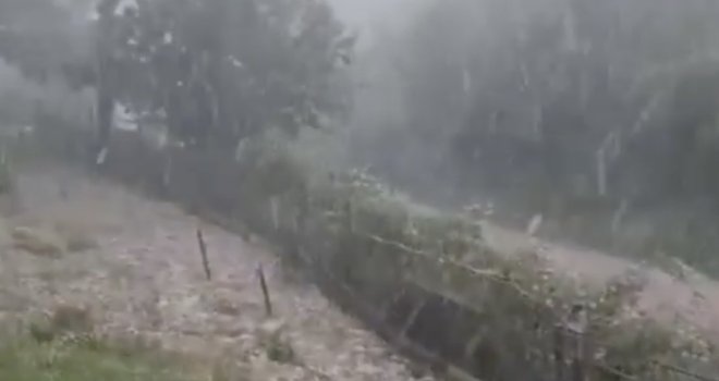 Snažno nevrijeme poharalo dijelove BiH: Velike količine leda uništile usjeve