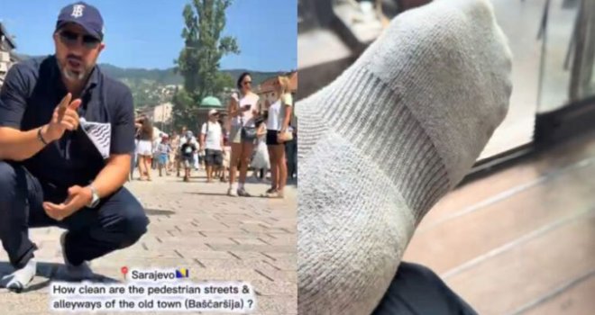 Koliko je zapravo čista Baščaršija? Novinar iz UAE u čarapama prošetao starim dijelom Sarajeva