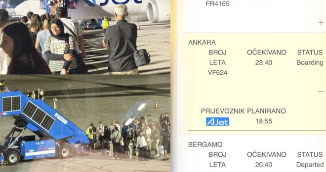 Direktna linija za Ankaru u izvedbi AJet-a i Aerodroma Sarajevo: Let kasnio skoro pet sati, putnici sat čekali u tunelu
