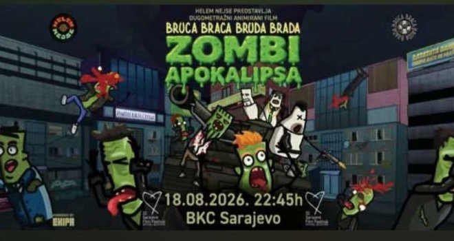 Premijera u BKC-u: Animirani film 'Zombi apokalipsa' kolektiva Helem Nejse večeras pred publikom SFF-a 