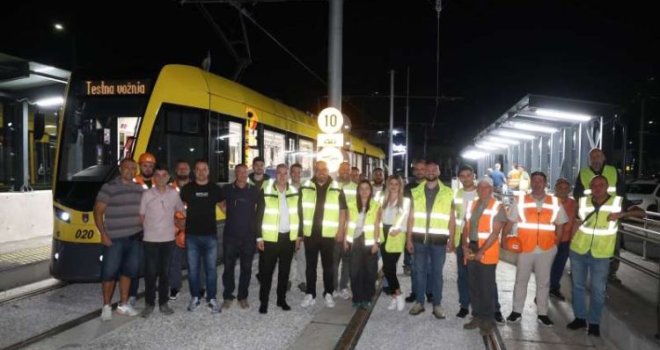 Obavljena testna vožnja: Prvi tramvaj došao do Hrasnice