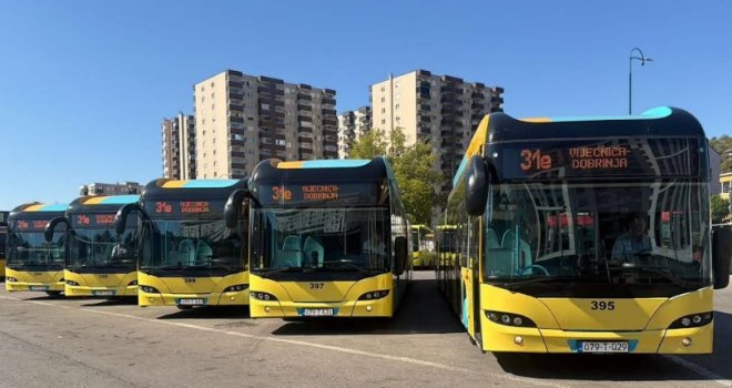 Pet novih autobusa GRAS-a počelo saobraćati na liniji Vijećnica–Dobrinja